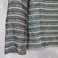 Easy Spirit Gray Stripe Button Metallic Long Sleeve Coat Jacket Large