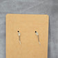 Sunflower Skull Teardrop Hook Handmade Halloween Earrings JB1E3
