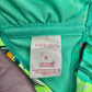 Xhilaration Green Tropical Floral Padded String Hook Bikini Top Swimwear Medium