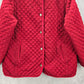 Gallery Red Quilted Plaid Snap Button Coat Parka Puffer Jacket Extra Large XL