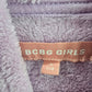 BCBG Girls Purple Fleece Sequin Unicorn Pullover Sweater Hoodie Size 7/8 NWOT
