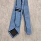 Vistini Blue Solid Box Checkered Pattern Executive Corporate Men's Neck Tie