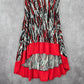 5th & Love Black Red High Low Sleeveless Flare Dress Extra Large XL
