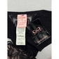 Hunkemoller Black Lace Panty Lace Dainty Whimsy Sexy Goth Fairy Bridal Large