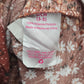 059. No Boundaries Brown Floral Crisscross Short Sleeve Button Down Top Small