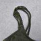 Xhilaration Green Padded Crochet Beach Bikini Bralette Swim Top S Small