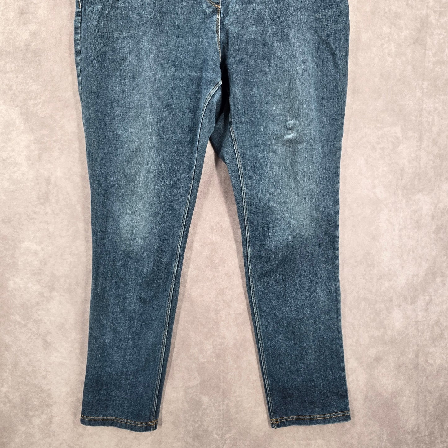 Nygard Blue Pullon Stretch Skinny Taper Denim Jeans Bottoms Pants Large 14 16