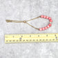Pink Gold Rhinestone Chain Bead Bracelet Fashion Jewelry NWT JB2-28