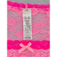 Pink Lace Floral Bow Cute Romantic George Panties Large 14