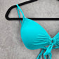 B Swim Blue Padded Tie Swimwear Swimsuit Bikini Top Small