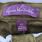 Gloria Vanderbilt Green Straight Taper Denim Short Jeans Cotton Bottom Pants 10S