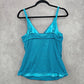 003. Apt 9 Blue Stripe Tank Top Tankini Swimwear Large
