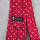 Chaps Red Blue White Diamond Geometric Silk Executive Holiday Neck Tie Men's