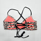 Xhilaration Black Orange Animal Print Bikini Tops Swimwear Swimsuit Small
