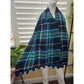 Est 1946 Green Pom Pom Plaid Long 90s Scarf OSFM