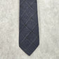 Hugo Boss Blue White Plaid Tartan Executive Wool Viscose Silk Neck Tie Men's