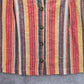 Orange Gray Y2K Retro Indie Mini Cotton Button Stripe Skirt Plus 2XL
