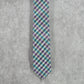 JF J. Ferrar Gray Purple Blue Plaid Tartan Checker Men's Neck Tie NWOT