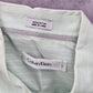 Calvin Klein Mens Green Button Down Long Sleeve Stripe Cotton Dress Shirt Large