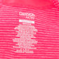 Danskin Now Pink Semi Fitted Stripe Activewear Racerback Tank Top Small
