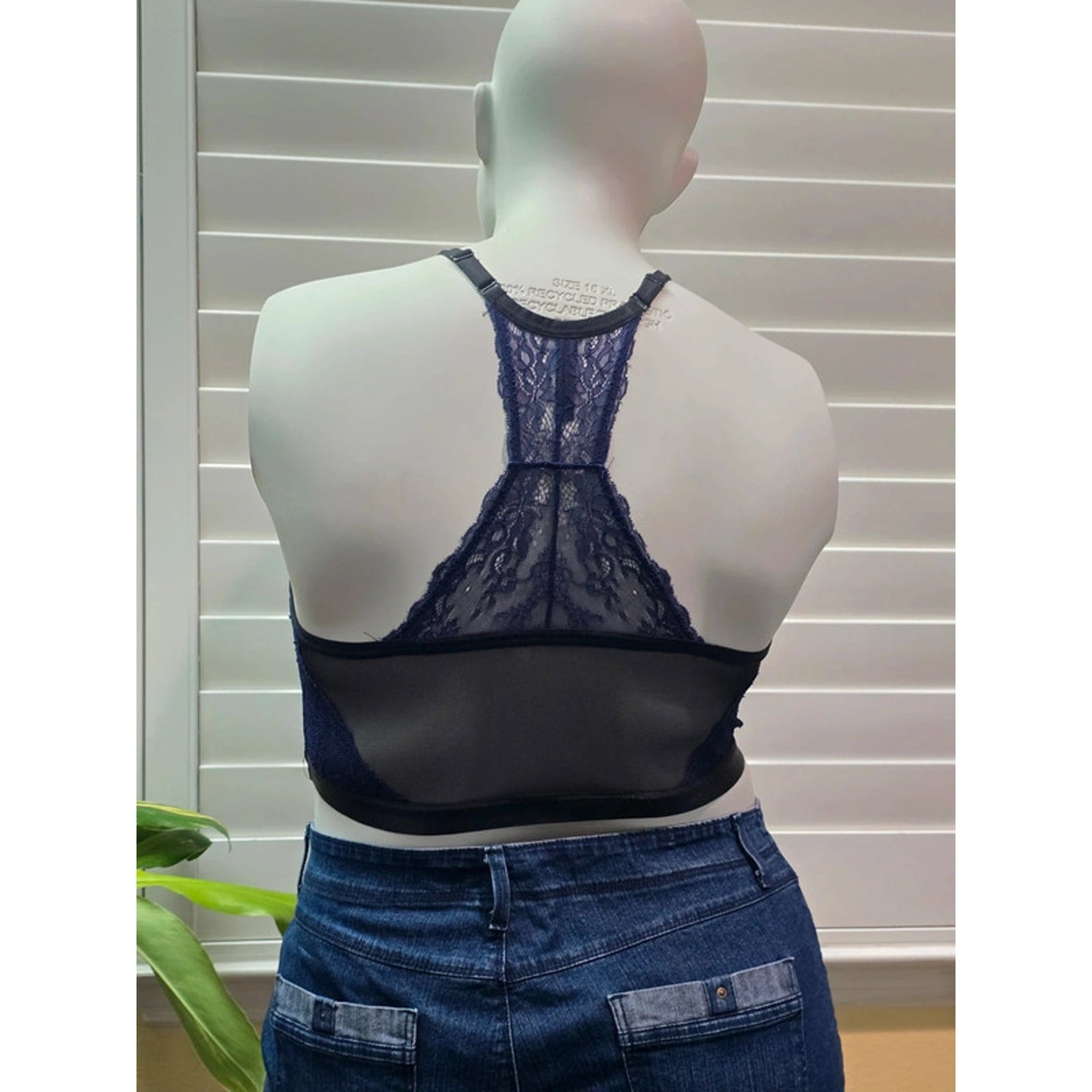 Torrid Purple Lace Floral Fairy Sheer Straps Bralette Plus Size 2X