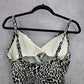 045. St John's Bay Black Floral Tank Top Padded Tankini Swimwear 12 Large