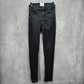 064. American Eagle Black Skinny Denim Stretch Pants Jeans Juniors Girls Size 0R