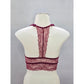 Burgundy Red Rust Lace Floral Dainty Whimsy Romantic Boudoir Bralette Small