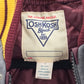 OshKosh B'gosh Gray Stripe Quilt VTG Varsity Track Field Bomber Coat Jacket L 12