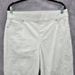 Gloria Vanderbilt White Embroidered Floral Crop Avery Cotton Pants 12