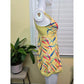 Yellow Sleeveless Geometric Pattern Top Medium