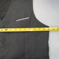 Gray 4 Button Point Welt Pocket Waistcoat Formal Preppy Tuxedo Suit Vest L 42R