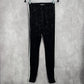 No Comment Black Skinny Velour Pullon Stripe Legging Bottoms Pants S Small
