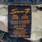 129. Seven7 Blue Embroidered Floral Straight Tapered Denim Pants Jeans 6