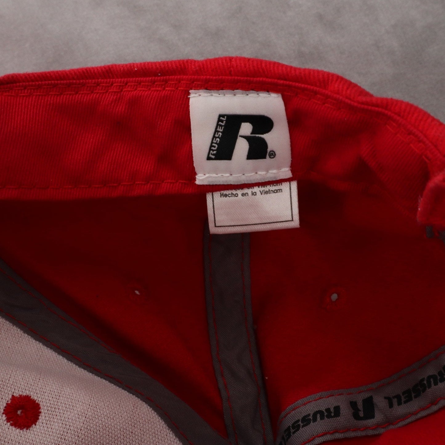 Russell Red Thunderbirds Athletic Cloth Strap College Sports Baseball Cap Hat