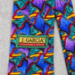 J. Garcia Purple Swirl Geometric Abstract Silk Neck Tie Men's