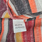 Orange Gray Y2K Retro Indie Mini Cotton Button Stripe Skirt Plus 2XL