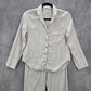 Victoria Secrets Pink White Striped Top Pant Pajama Set Extra Small XS