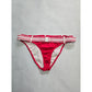 Venus Red Buckle Belt Stripes Swimsuit Beach Resort Vacation Bikini Bottoms 14