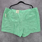 Cato Green Lace Classic Boho Active Preppy Beach Cotton Shorts Plus 3XL 26W