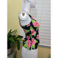Jantzen Black Floral Tropical Sleeveless Tank Top Medium 8