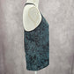 Champion Black Blue Polka Dot Racerback Activewear Duo Dry Tank Top Small