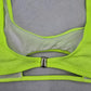 Green Padded Ribbed Fun Beach Swim Sports Bra Beach Bikini Top XL Extra Large