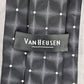 Van Heusen Black Geometric Star Stain Resistant Executive 100% Silk Men Neck Tie