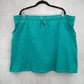 Merona Green Mini Skirt Pull On Tie Bottoms Plus Size 2XL