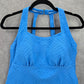 Lands' End Blue Racerback Padded Swimwear Tankini Top S Small 6