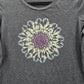 061. Columbia Gray Floral Long Sleeve Tshirt Top Small