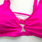 Shein Pink Bikini Top Padded Bra Swimwear Adjustable Strap Swimsuit Plus 1XL