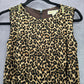 Michael Kors Brown Animal Print Knee Length Sleeveless Flare Pleat Dress 4