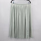White Green Short Midi Pleated Pull On Boho Vintage Houndstooth Skirt Plus 20
